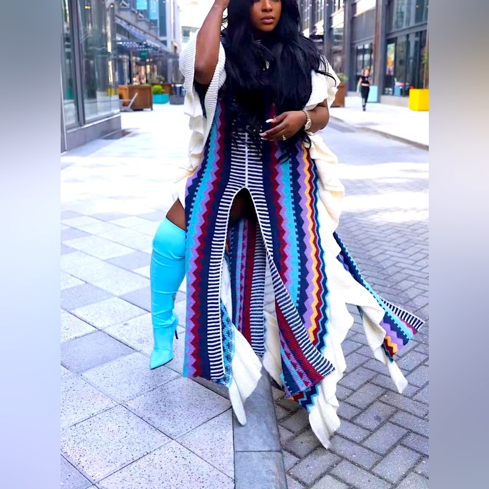 Gorgeous Doll Tribal Sweater Dress